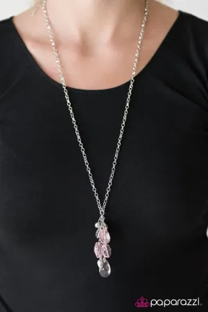 Paparazzi Necklace ~ Fleur De Garden - Pink