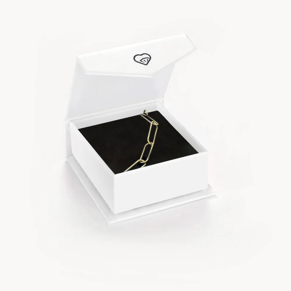 Paperclip 7"-8" Plated Women's Bracelet - Sterling Silver