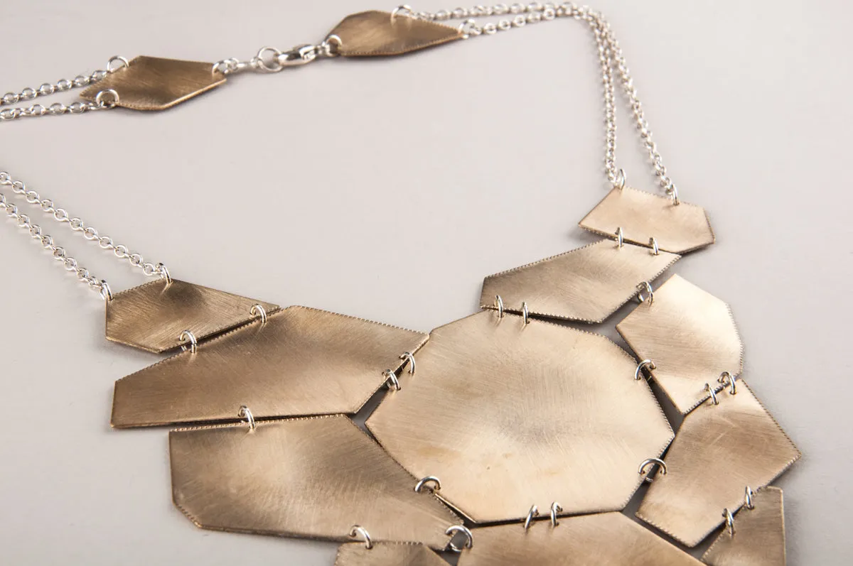 PATCHWORK STATEMENT NECKLACE