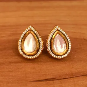 PEAR SHAPED BIG KUNDAN & CZ STUDS