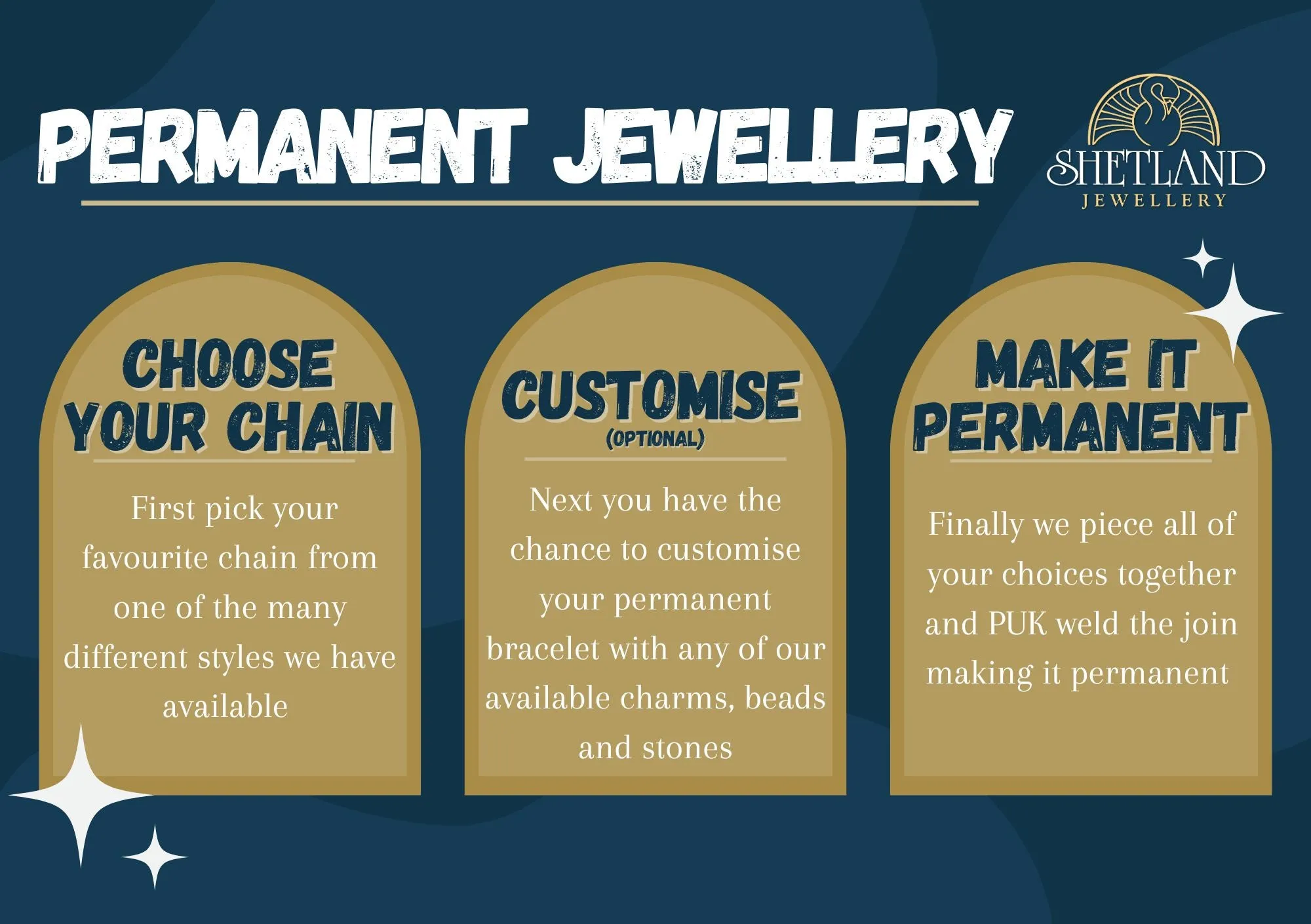 Permanent Anklets with Stones