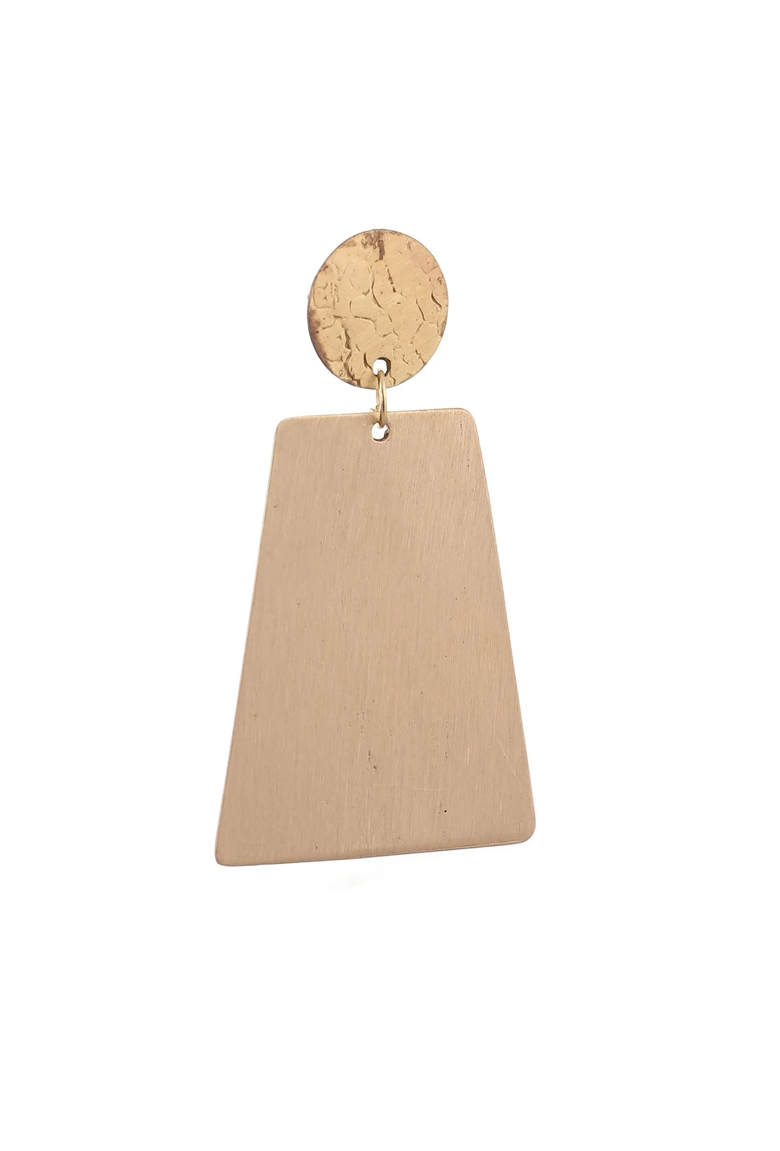 Plan Squared Brass Earrings