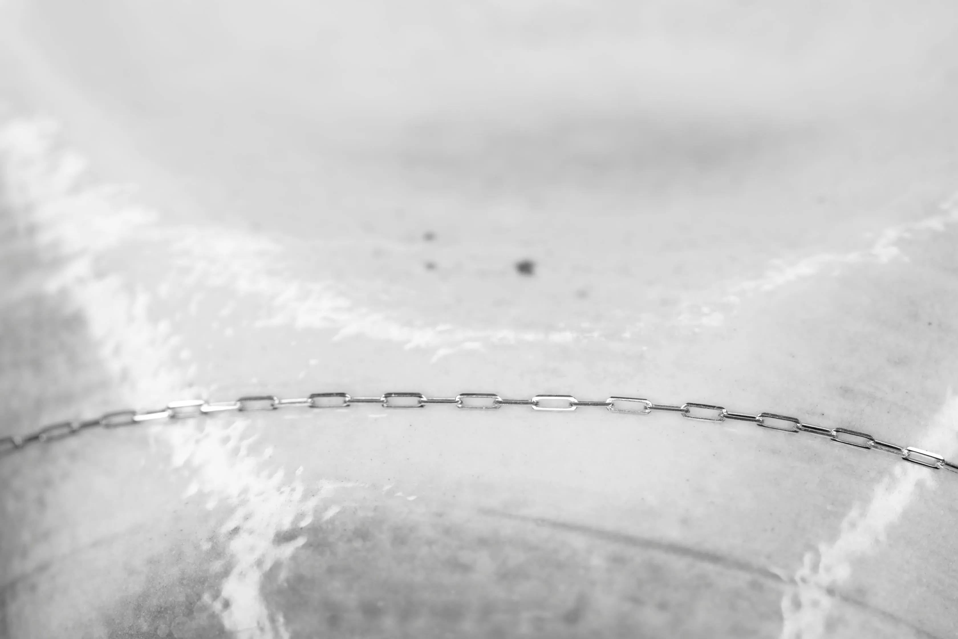 Poet and the Bench Jewelry / Permanent Jewelry / Bracelet / Together Tiny Paperclip Chain