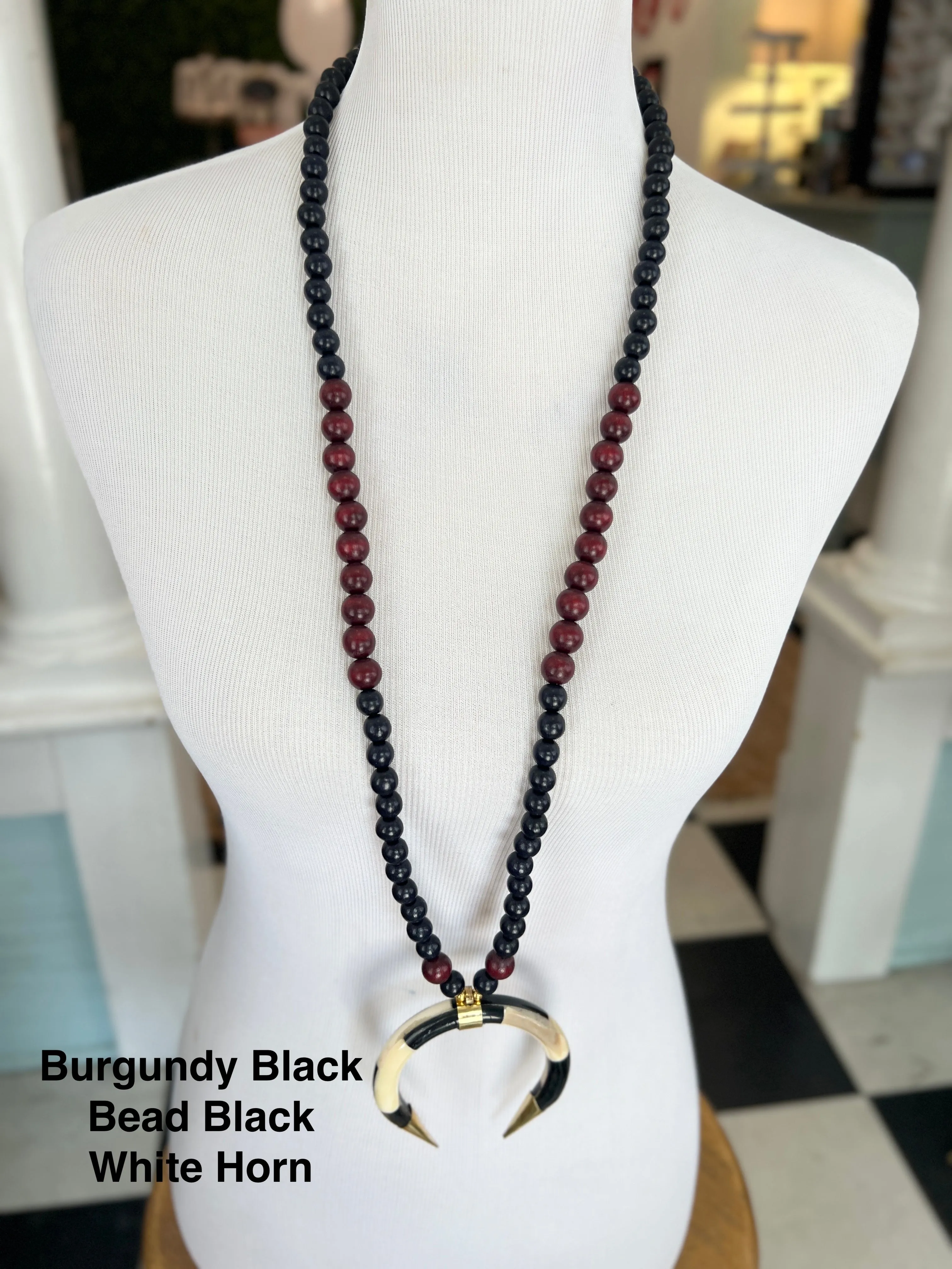 PPB Handmade Horn Necklaces