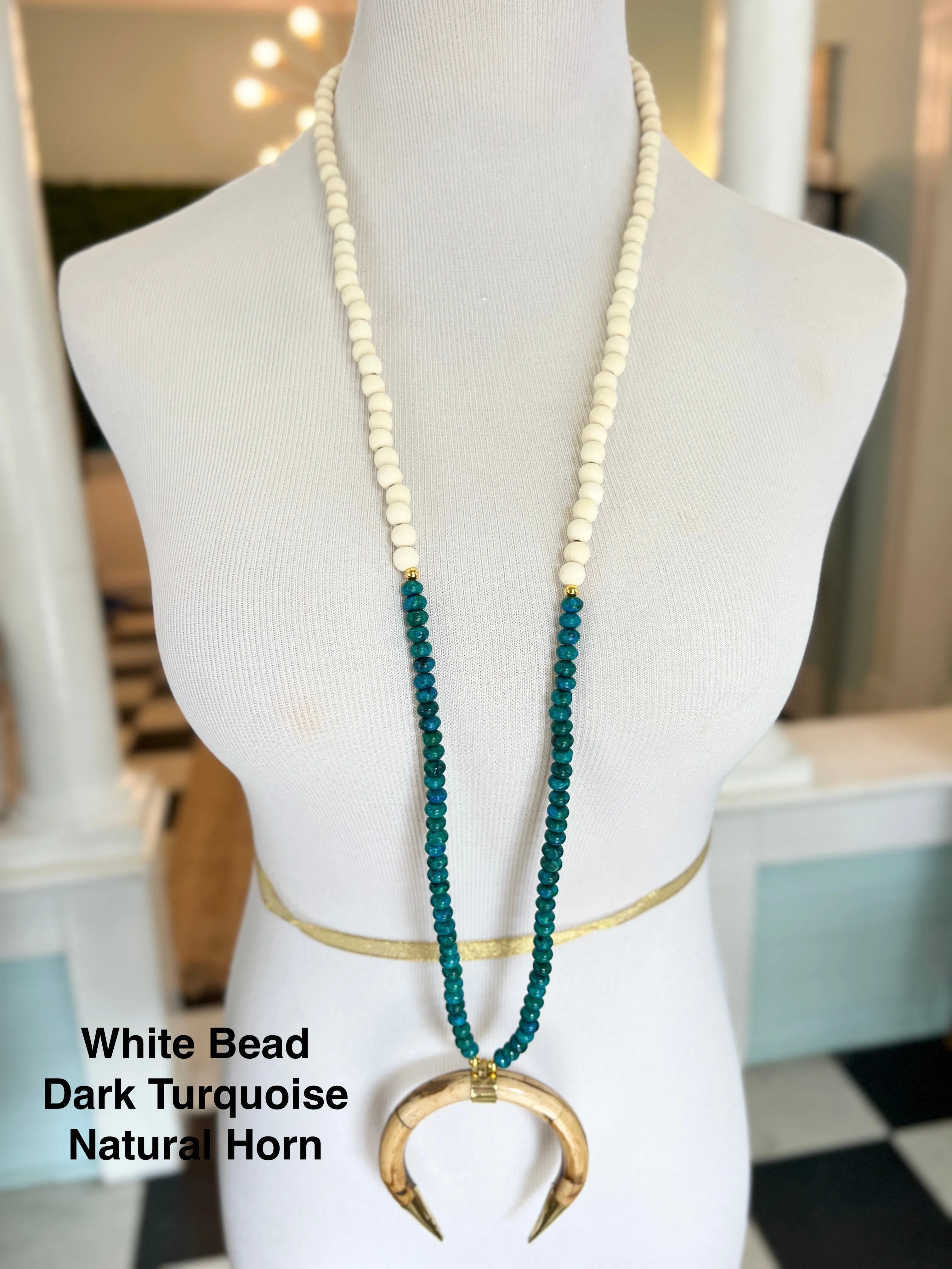 PPB Handmade Horn Necklaces