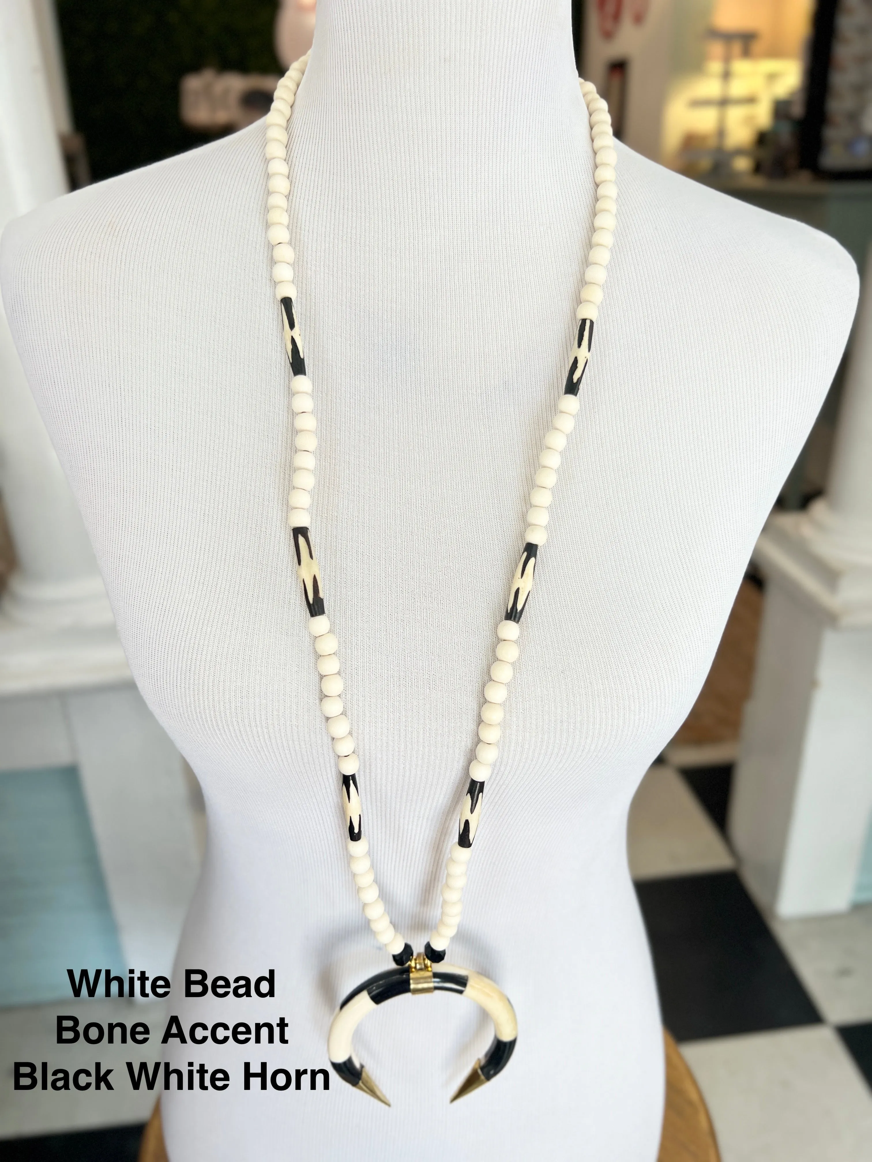 PPB Handmade Horn Necklaces