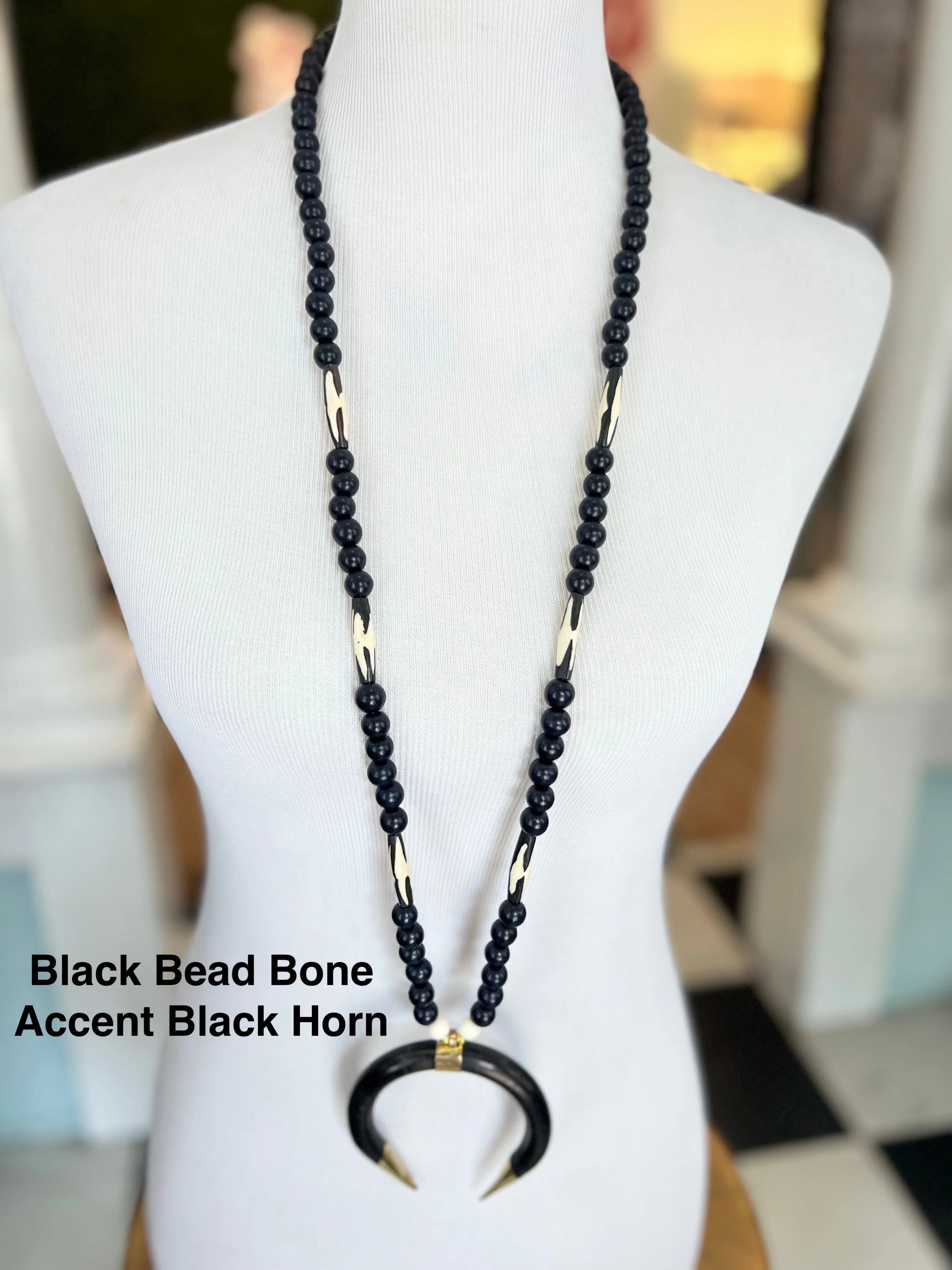 PPB Handmade Horn Necklaces
