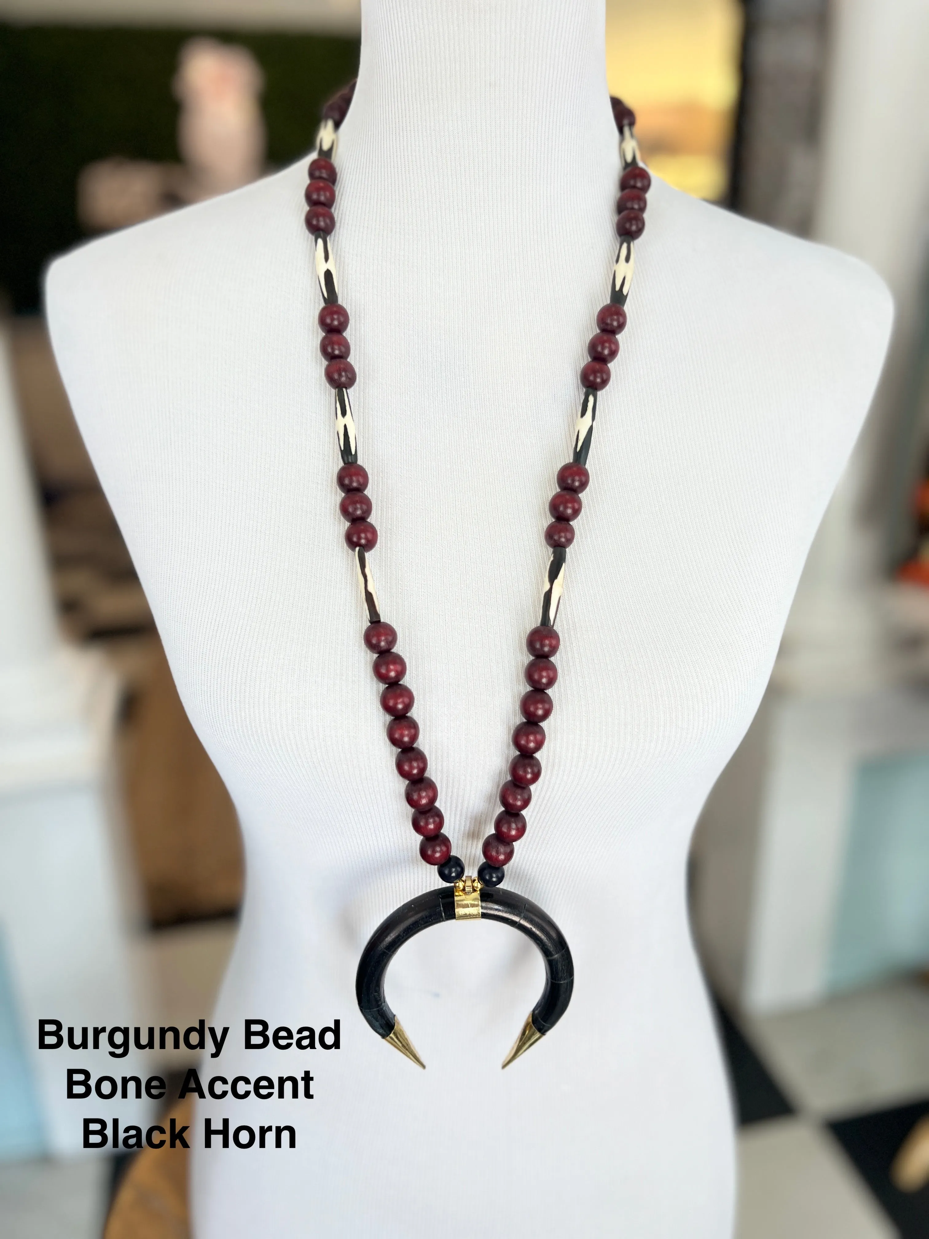 PPB Handmade Horn Necklaces