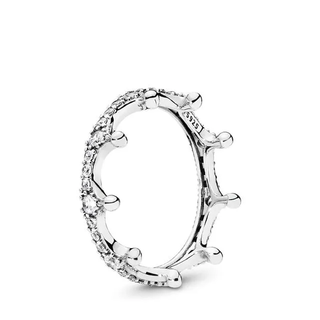 "Elizabeth" Flower Crown Sterling Silver rings