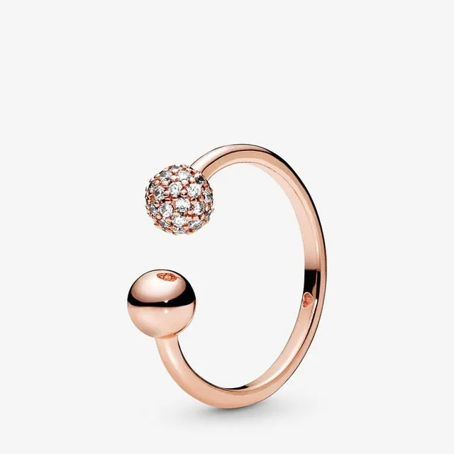 "Elizabeth" Flower Crown Sterling Silver rings