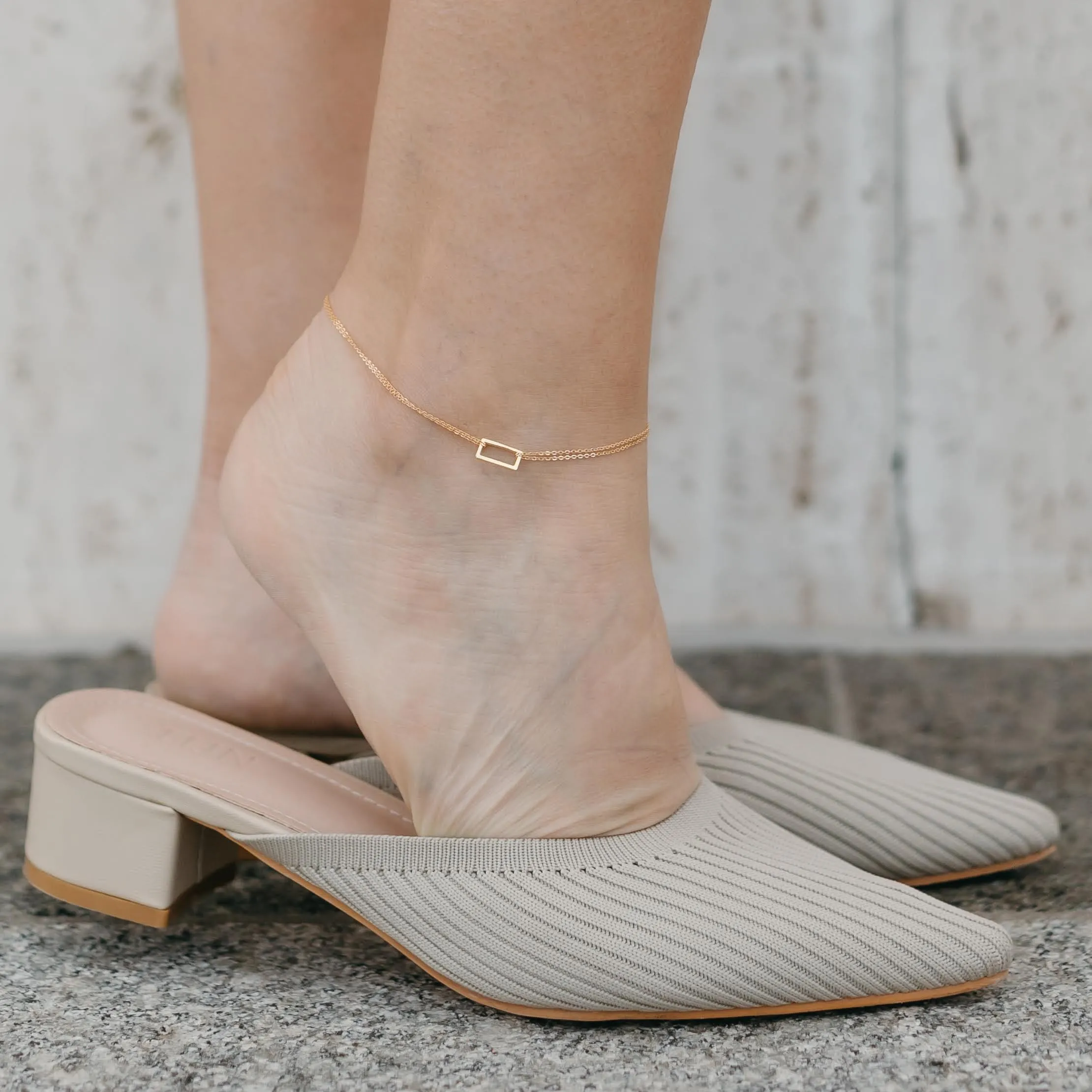 Rectangle Anklet