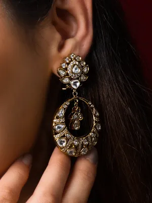 Regal Kundan Chaandbali  Earrings