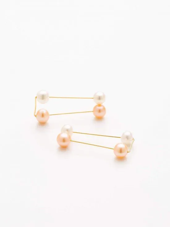 Reversible ear clip Rhythm Pink