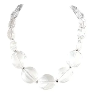 RHODIUM-CLEAR NECKLACES  #SC31901_RHOD-CLEAR (FE11/FG9)
