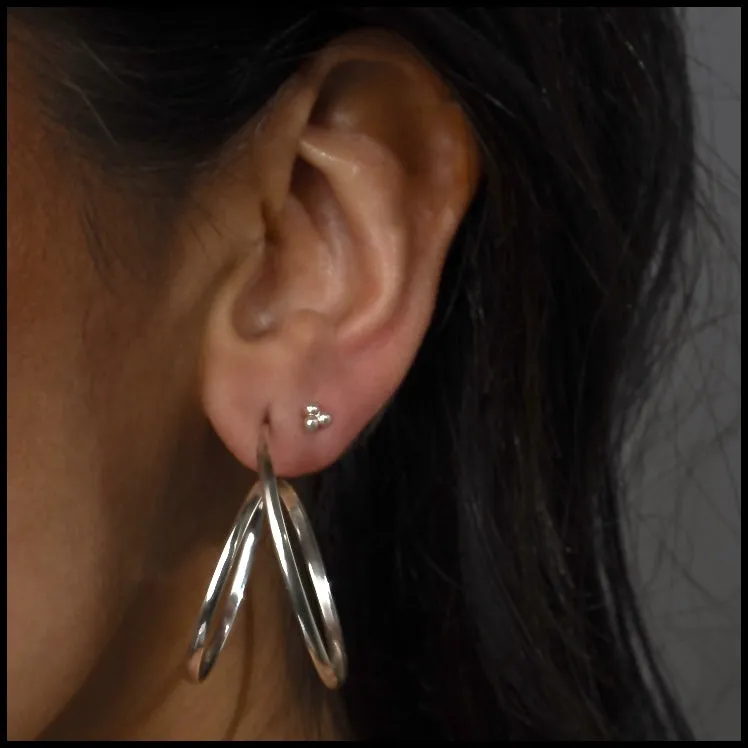 Rollercoaster Earrings - Silver