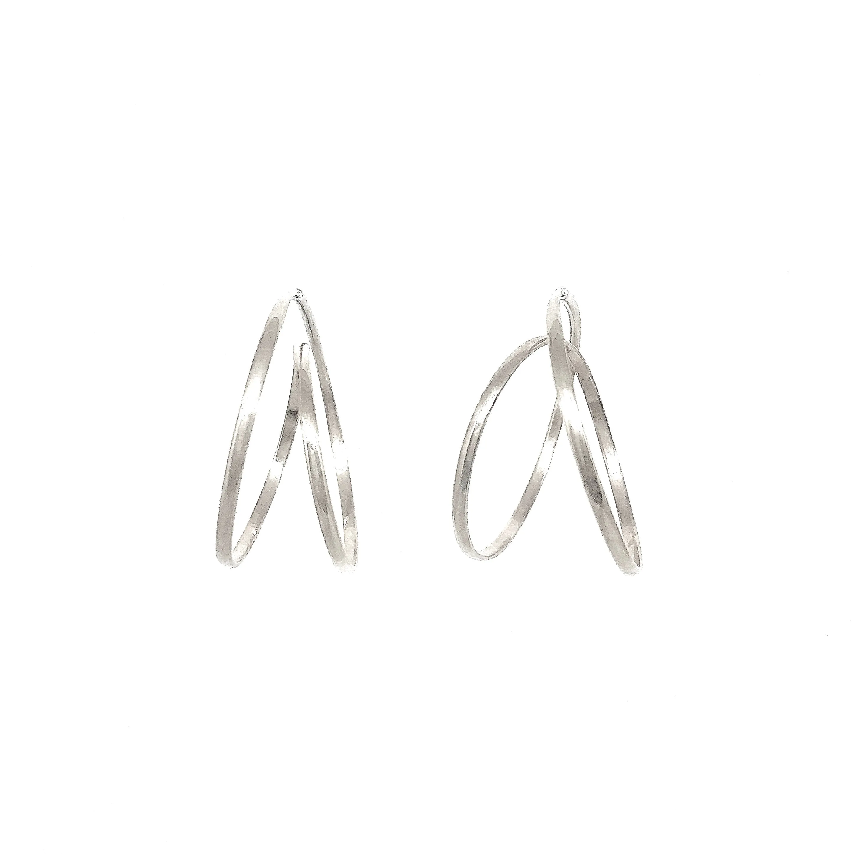 Rollercoaster Earrings - Silver