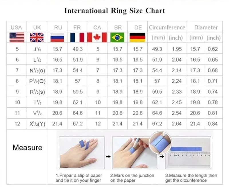 ROMAD Geometric Square CZ Rings for Women Wedding Gold Color