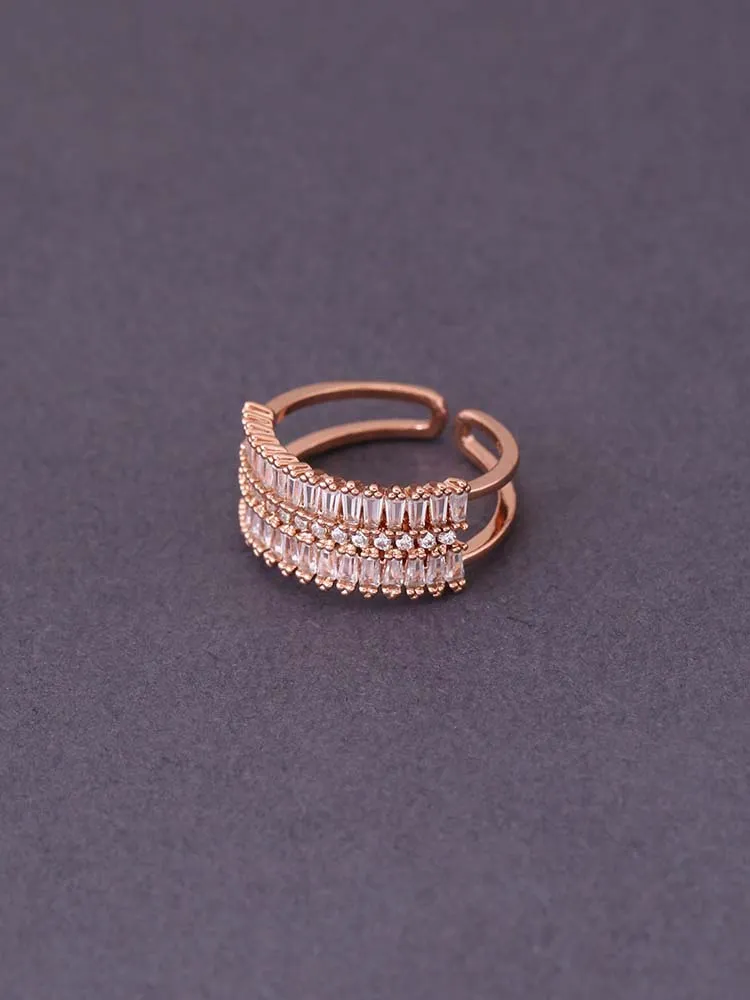 Rose Gold Gennadiya Adjustable Ring