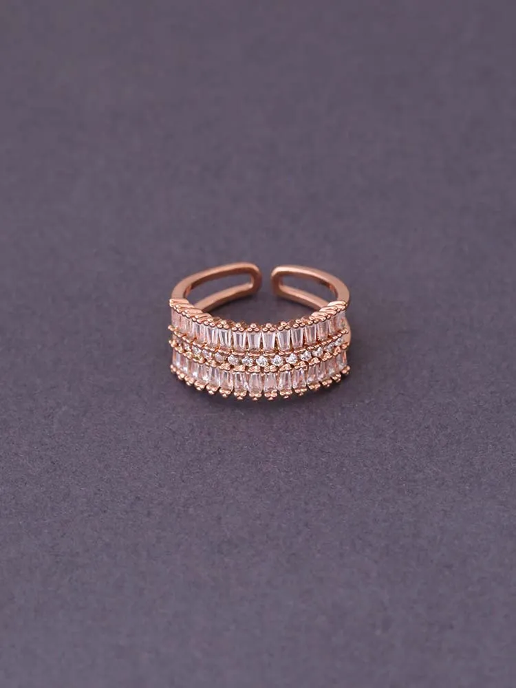 Rose Gold Gennadiya Adjustable Ring