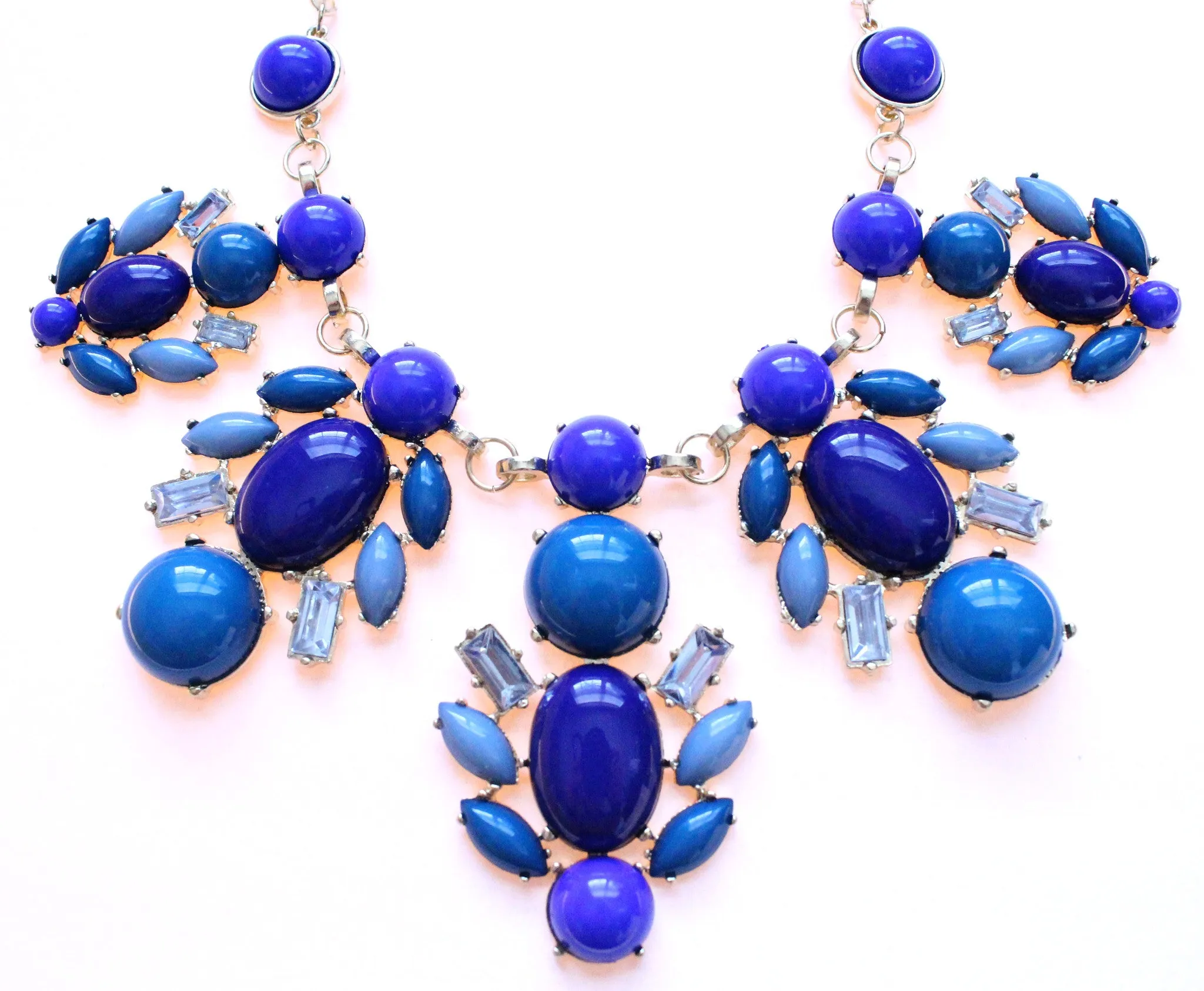 Royal Bee Gemstone Statement Necklace