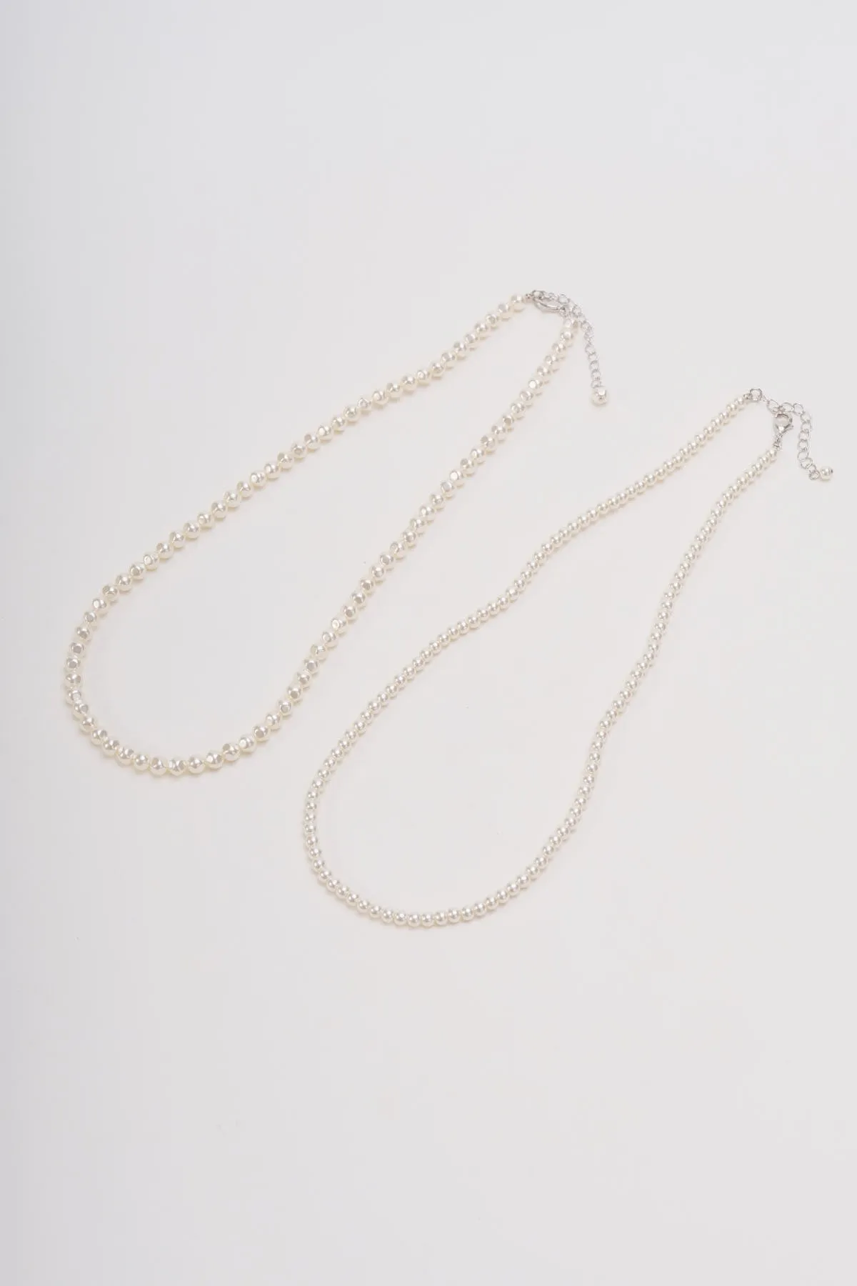 Set of  Two Faux Pearl Necklaces