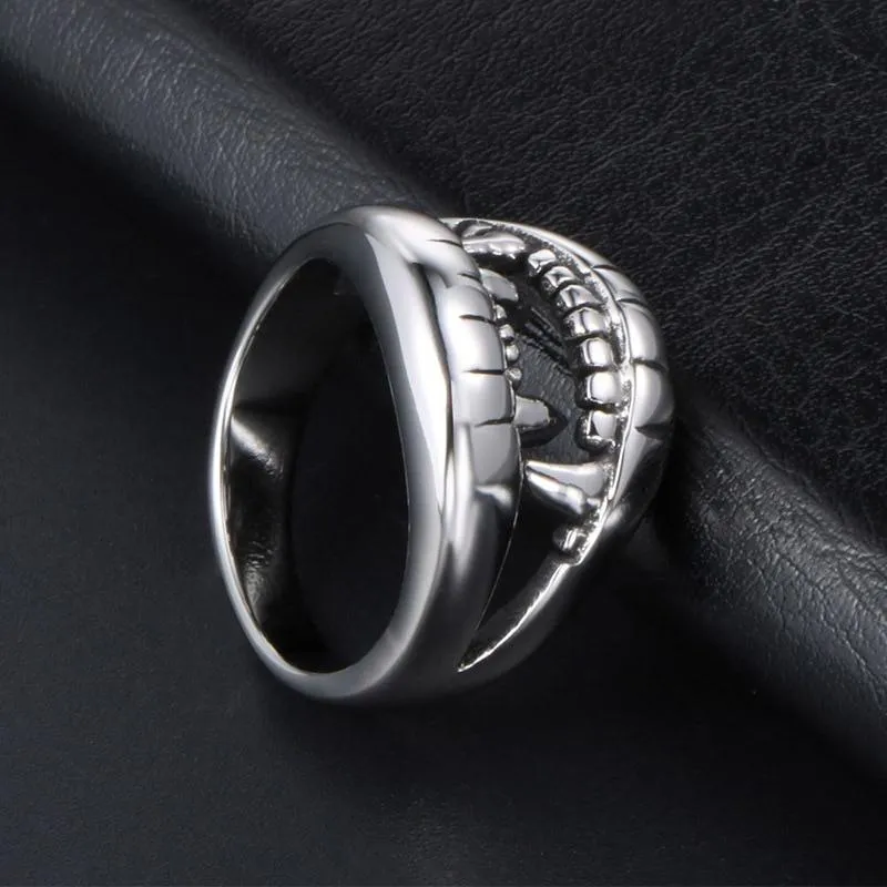 Shark Big Mouth Teeth Stainless Steel Rings