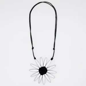 Silver Amaya Flower Statement Necklace