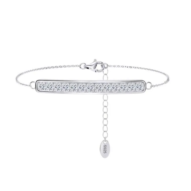 Silver Bar Anklet
