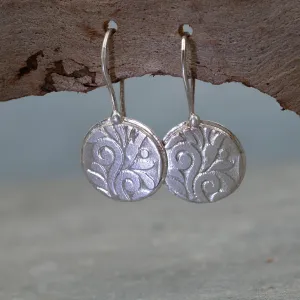 Silver Disc Earrings