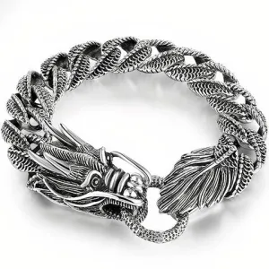 Silver Dragon Bracelet