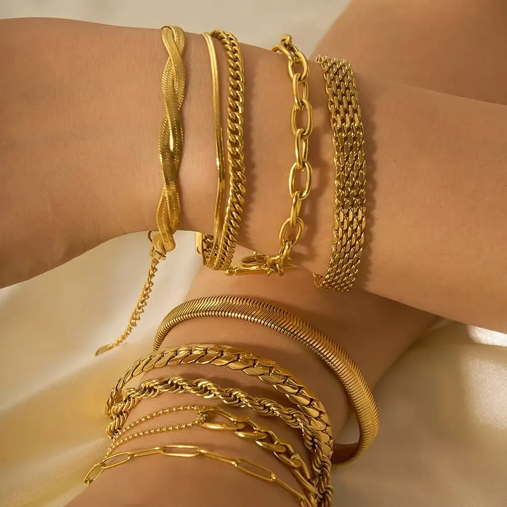Stainless Steel Charm Bracelet