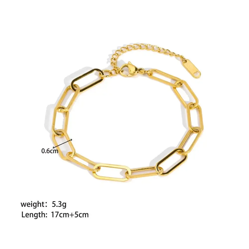 Stainless Steel Charm Bracelet
