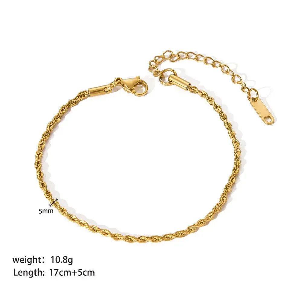 Stainless Steel Charm Bracelet