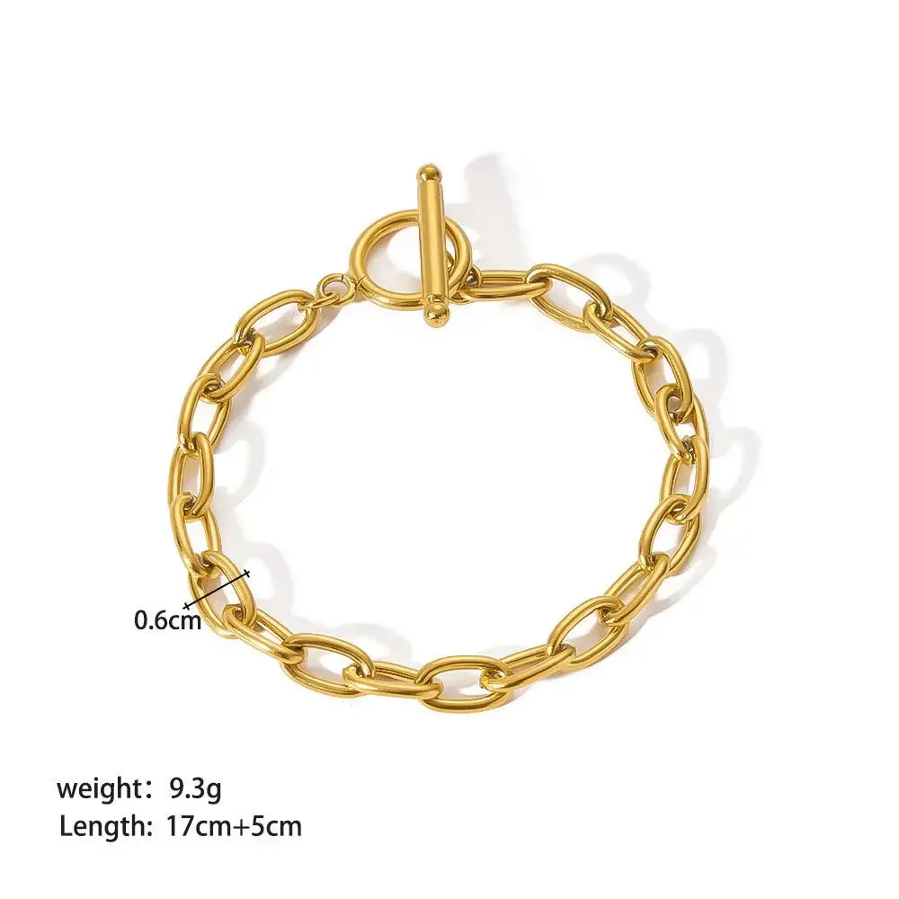 Stainless Steel Charm Bracelet