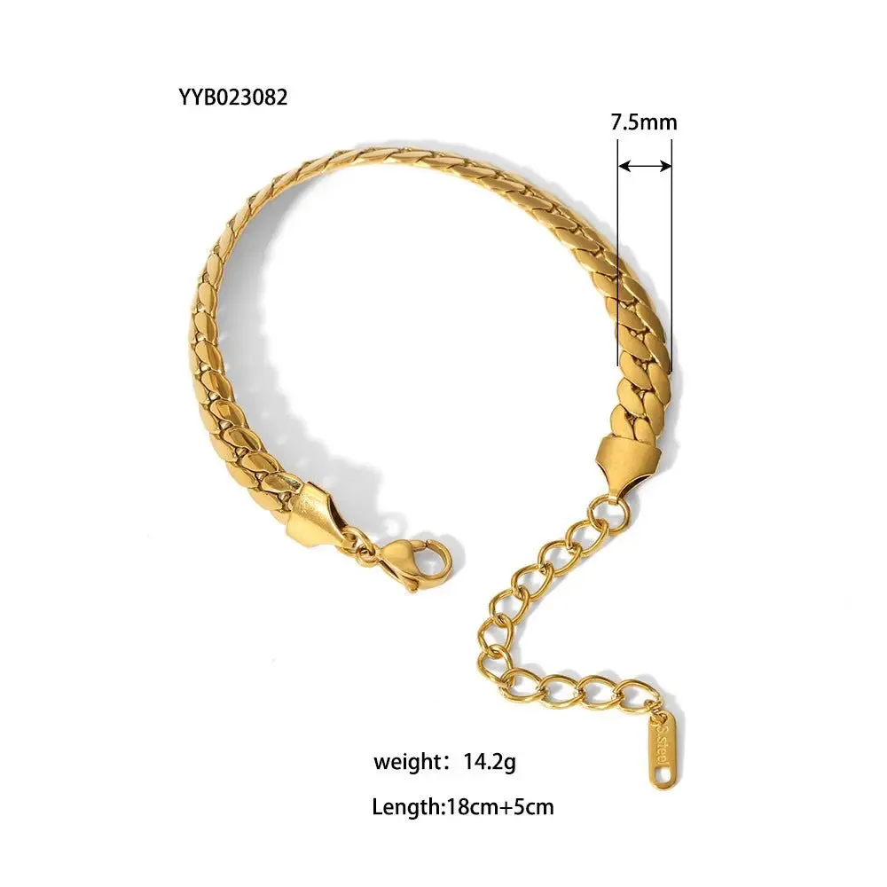 Stainless Steel Charm Bracelet