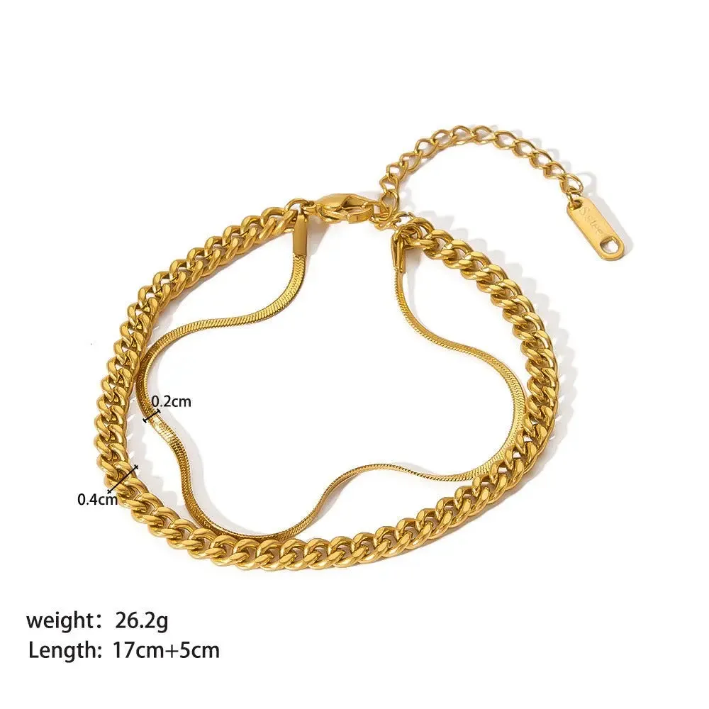 Stainless Steel Charm Bracelet