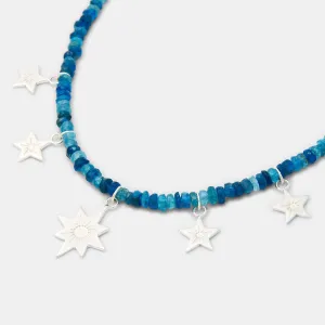Stars & Apatite Beaded Necklace