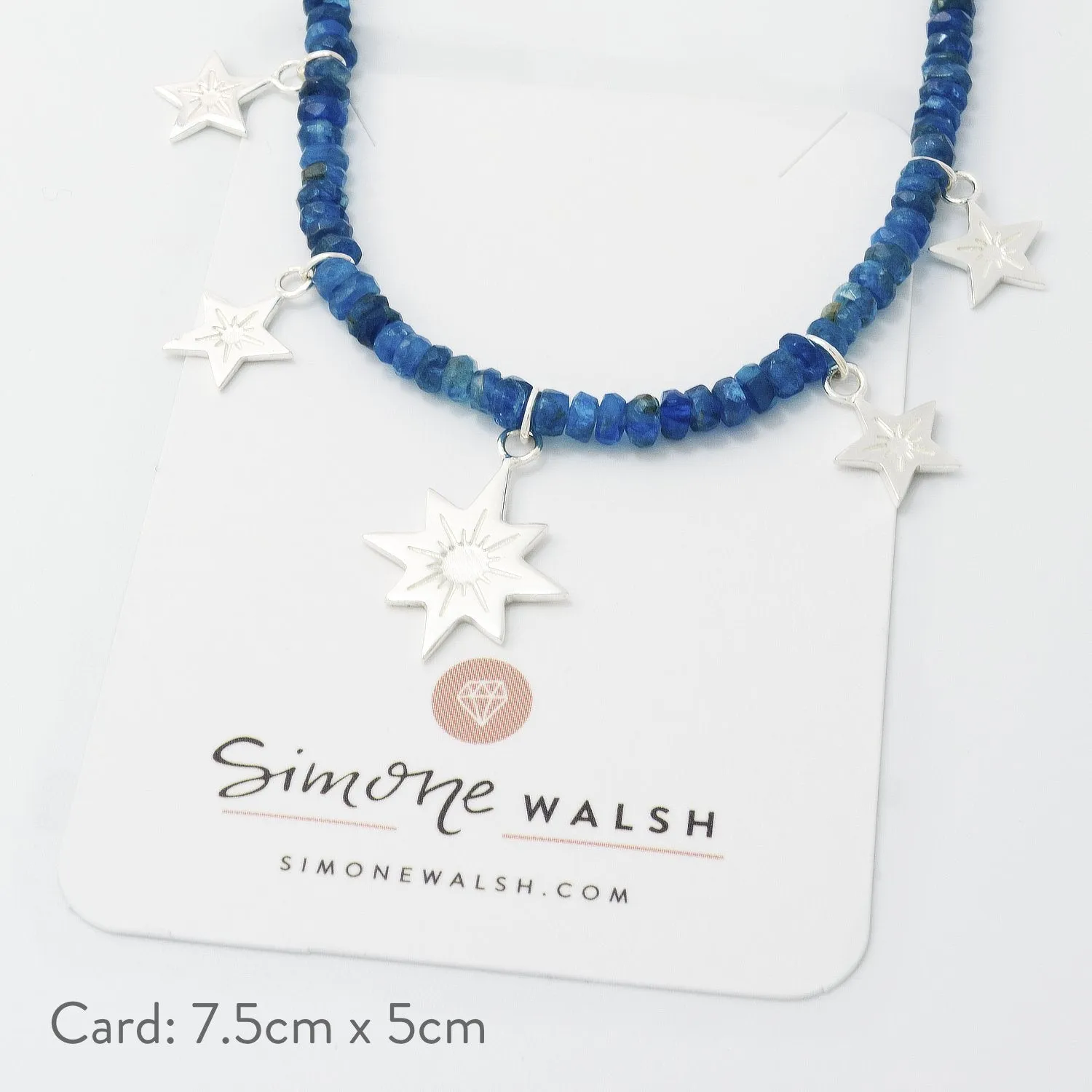 Stars & Apatite Beaded Necklace