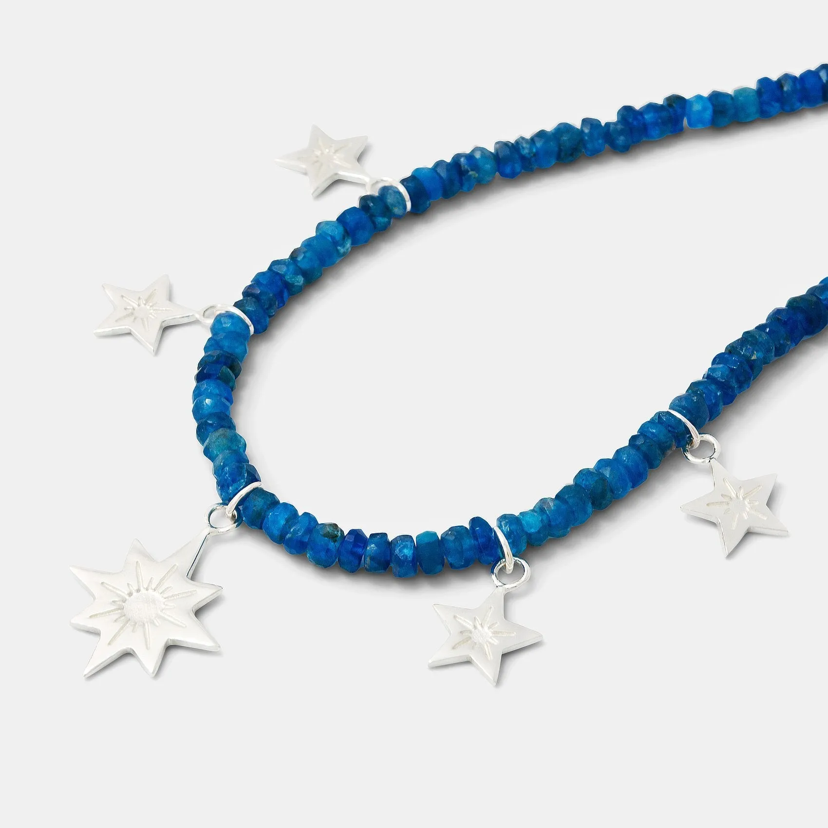 Stars & Apatite Beaded Necklace