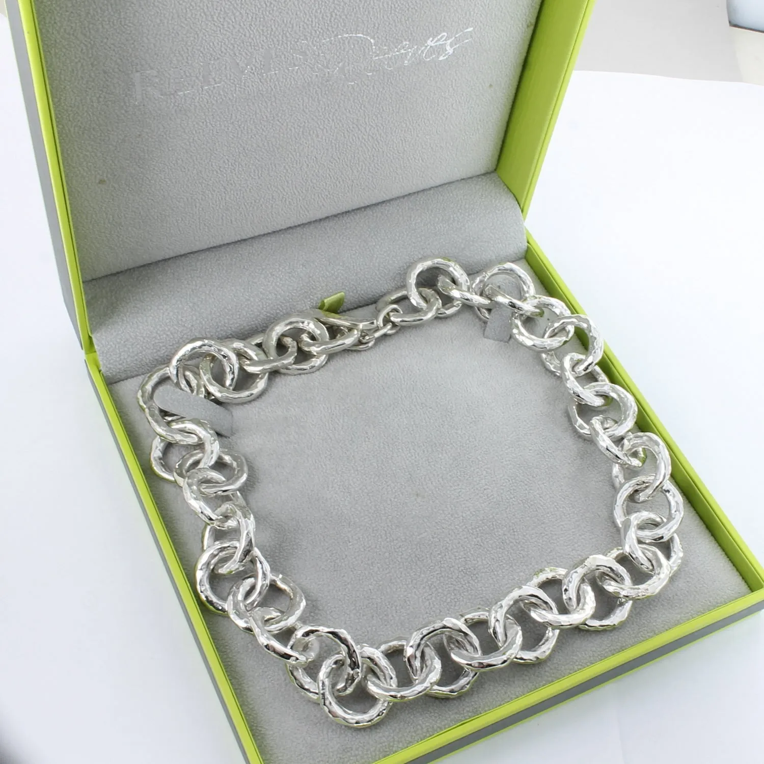 Statement Hammered Orbit Necklace