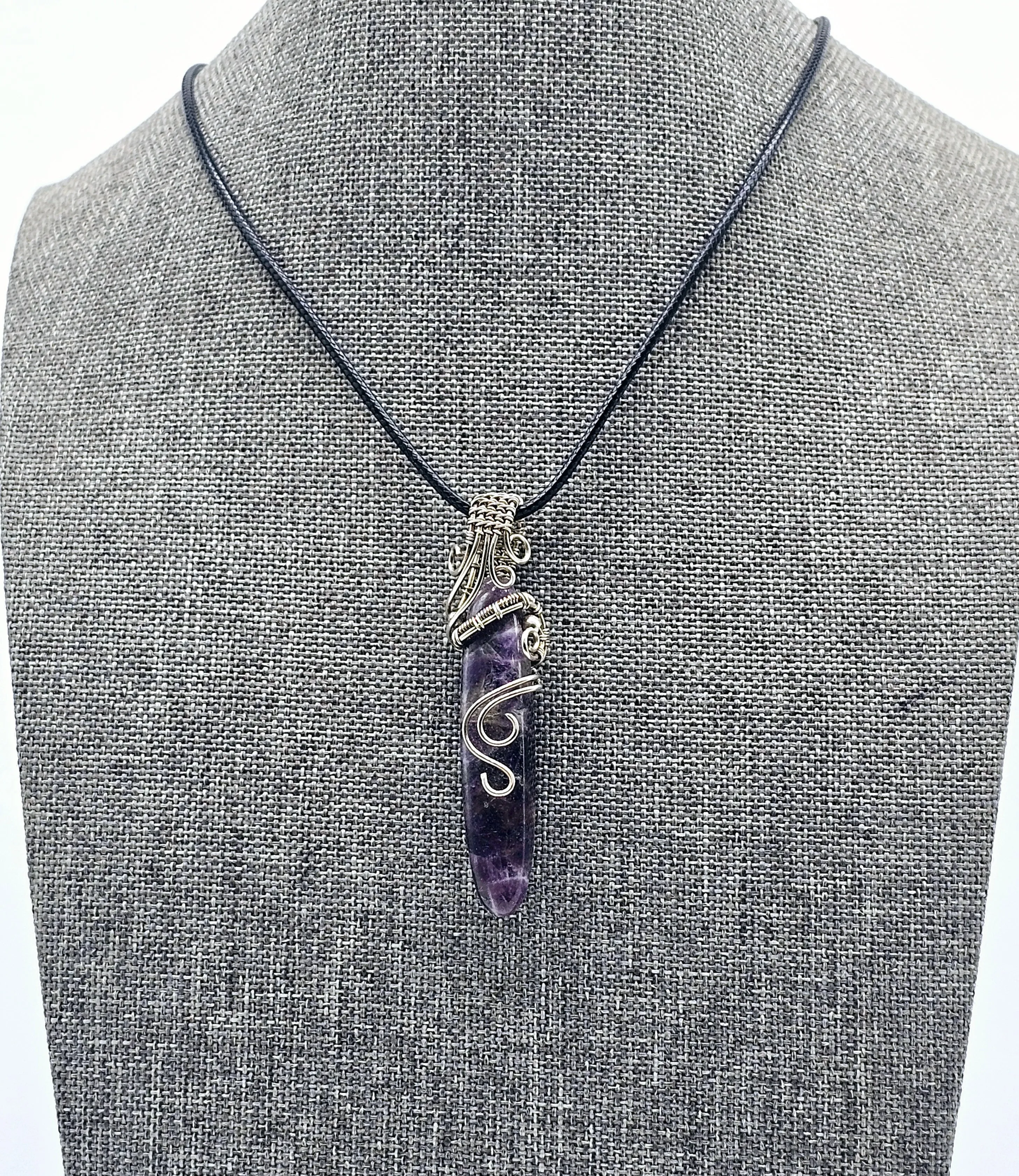 Sterling Silver Amethyst Crystal Pendants
