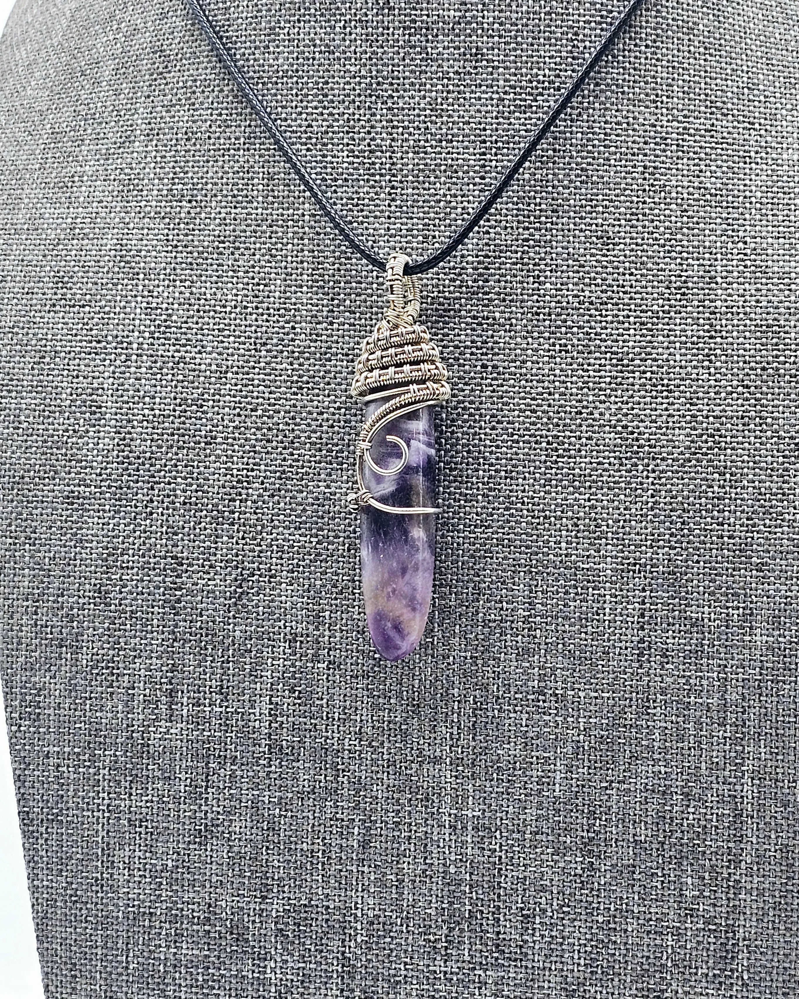 Sterling Silver Amethyst Crystal Pendants