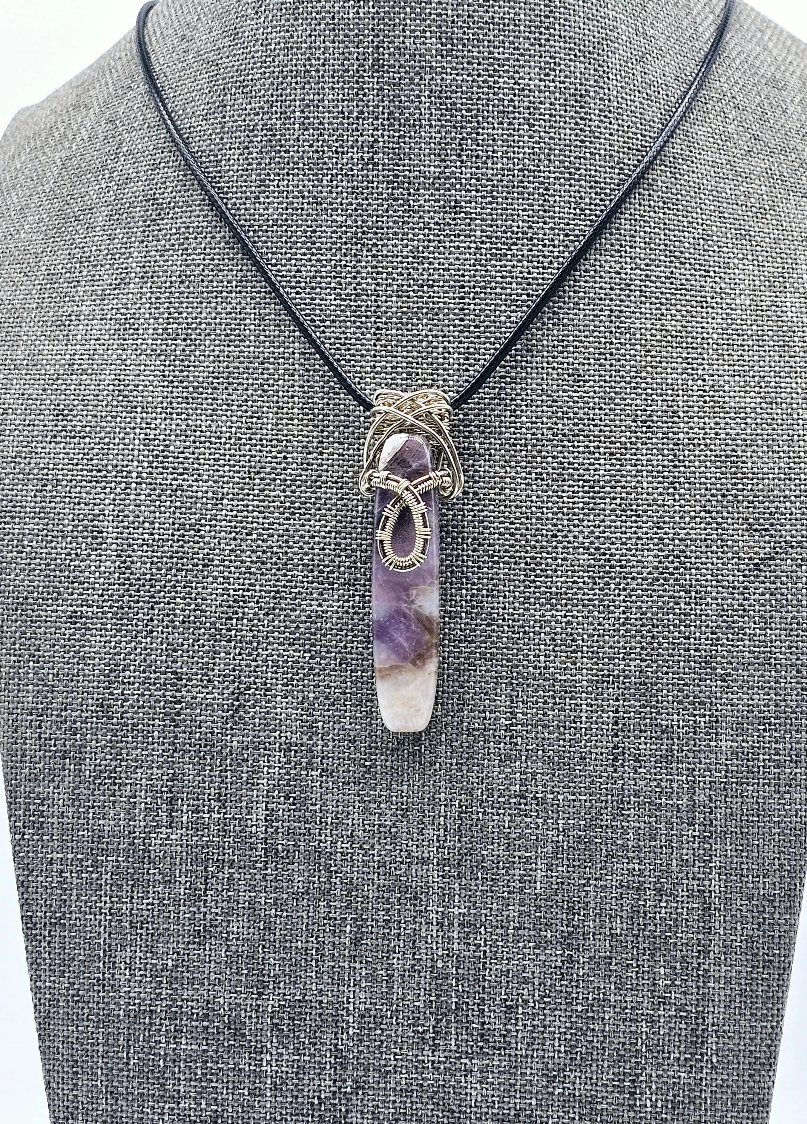 Sterling Silver Amethyst Crystal Pendants