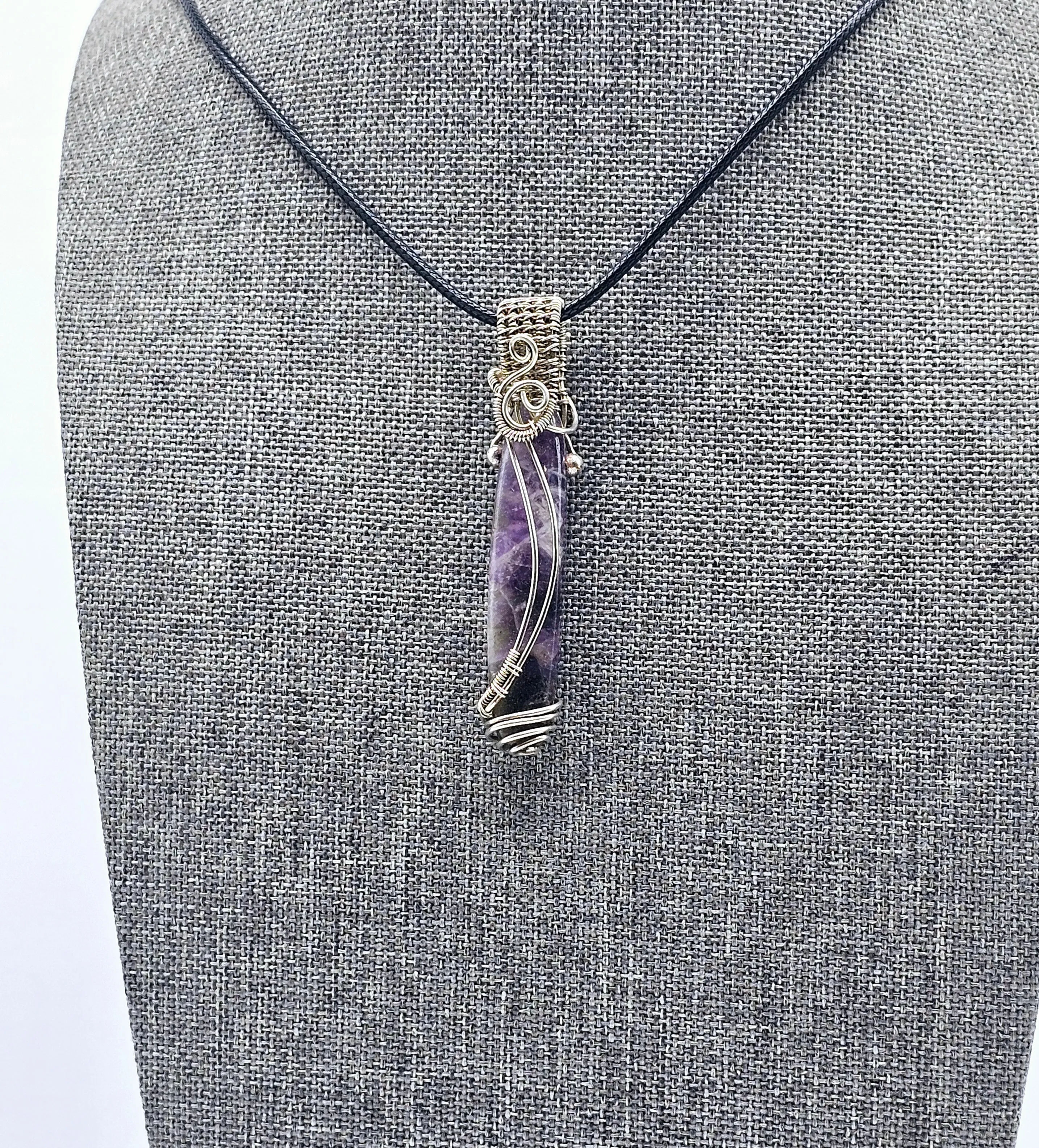 Sterling Silver Amethyst Crystal Pendants