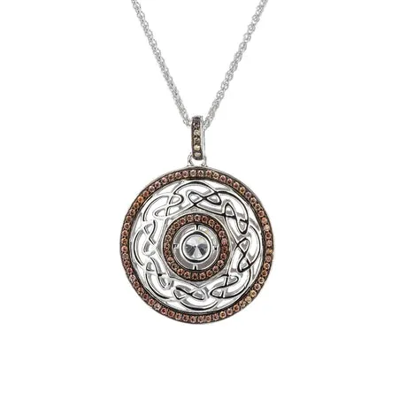 Sterling Silver Night & Day Reversible Eternity Knot Pendant | Keith Jack