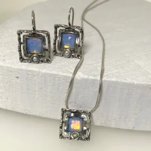 Sterling Silver Opalite Jewellery Set
