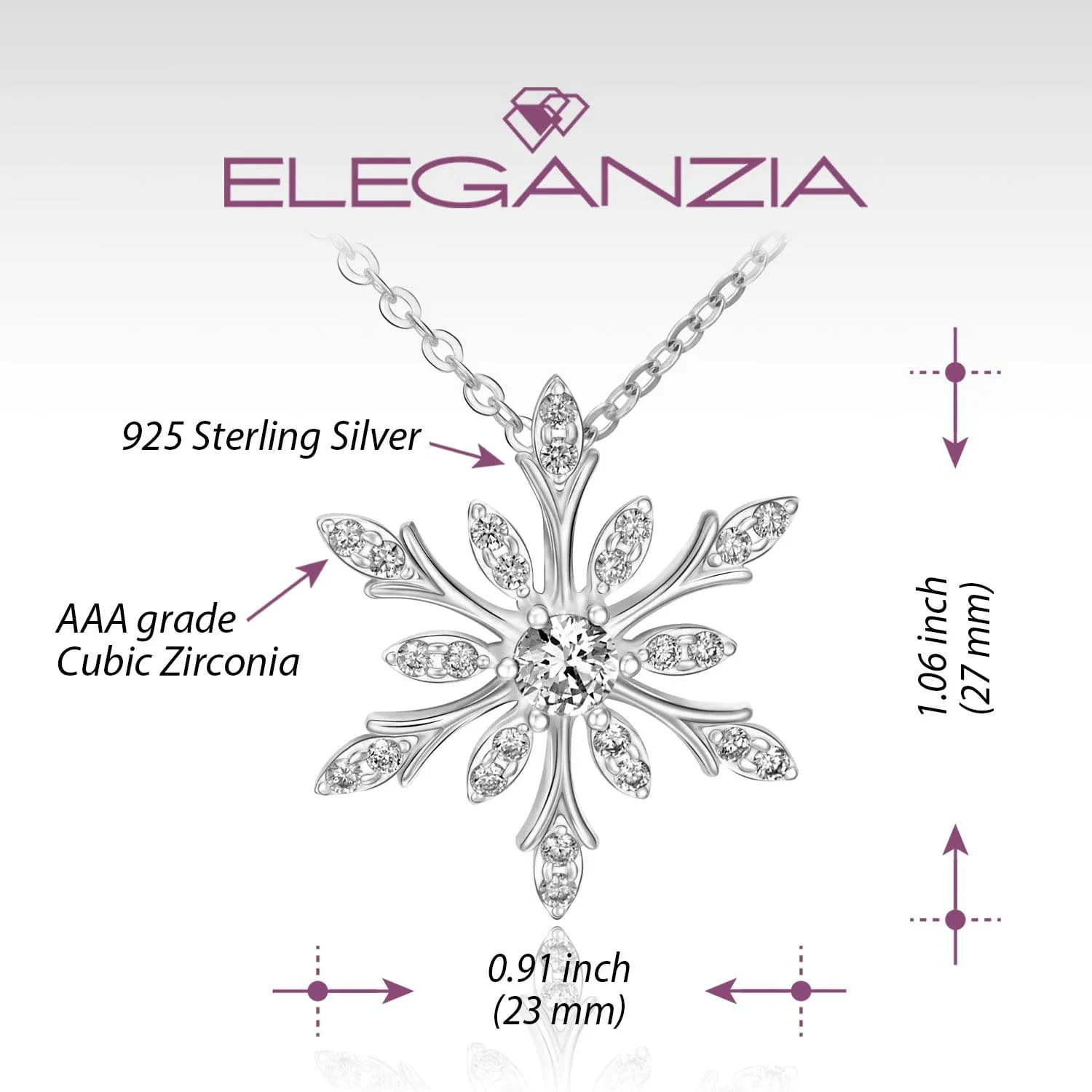 Sterling Silver Snowflake Necklaces