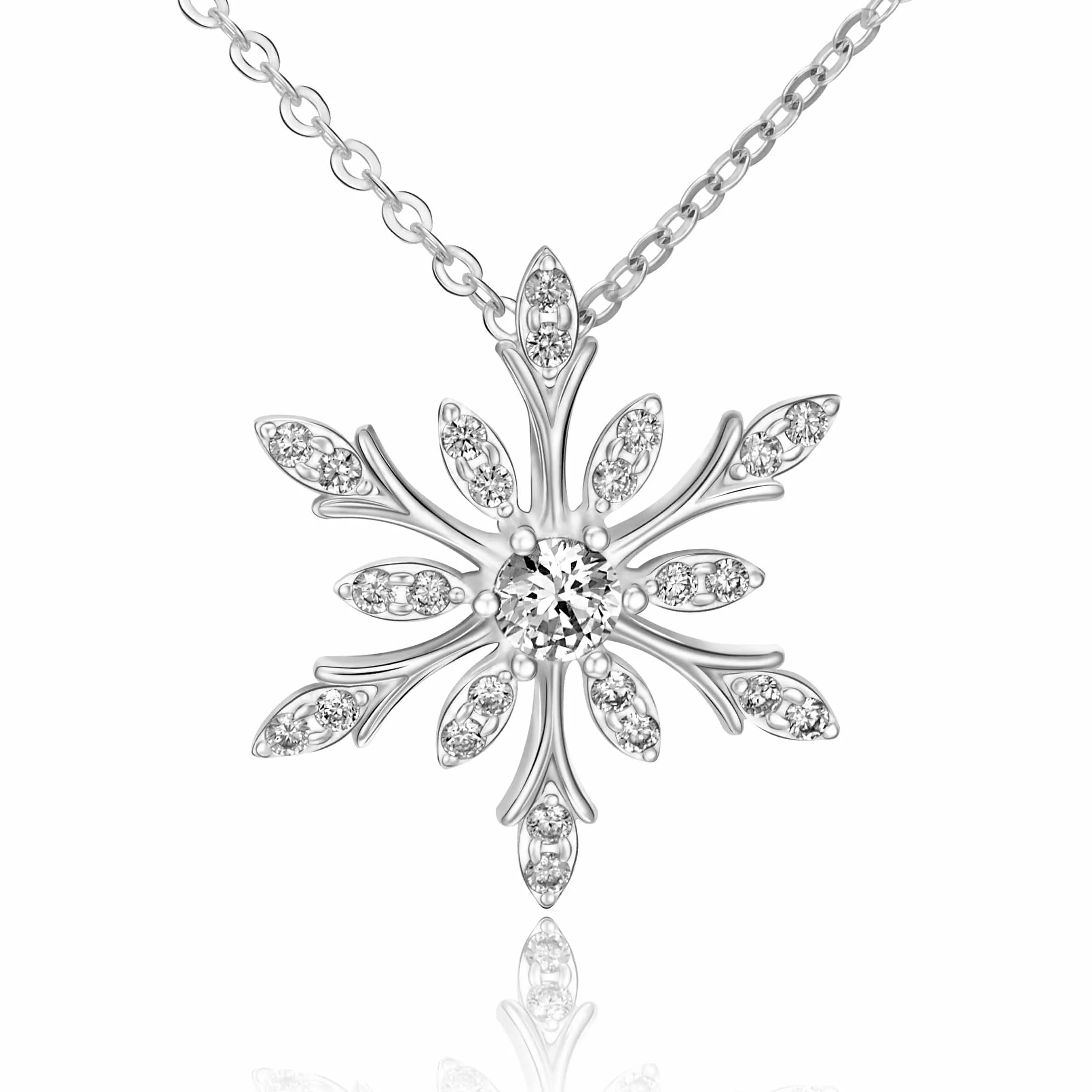Sterling Silver Snowflake Necklaces