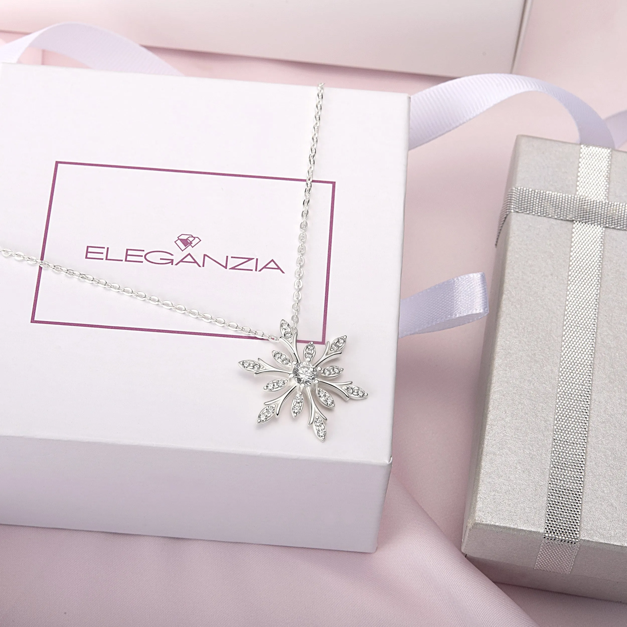 Sterling Silver Snowflake Necklaces