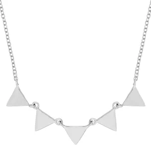 Sterling Silver Triangle Collar Necklace Geometric Statement Jewellery